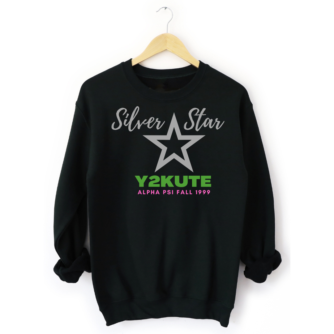 Y2Kute Silver Sweatshirt