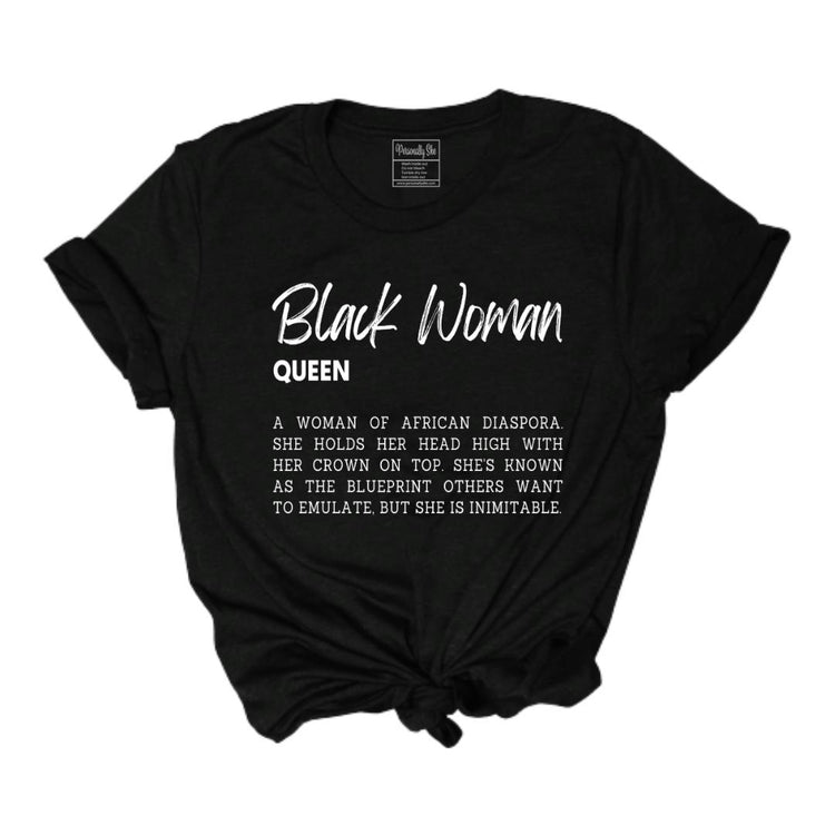 Black Woman Definition Tee black