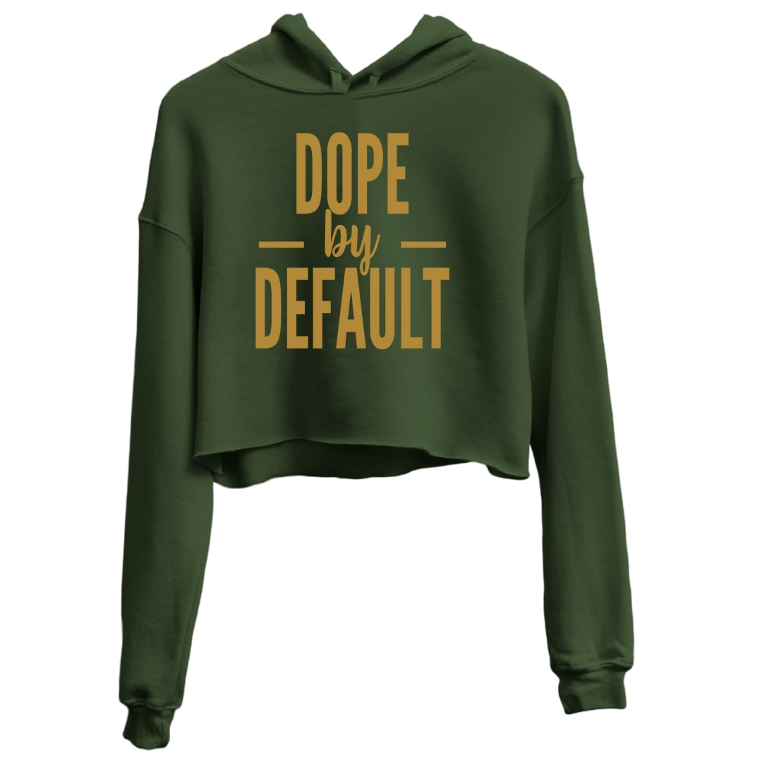 dope by default cropped hoodie