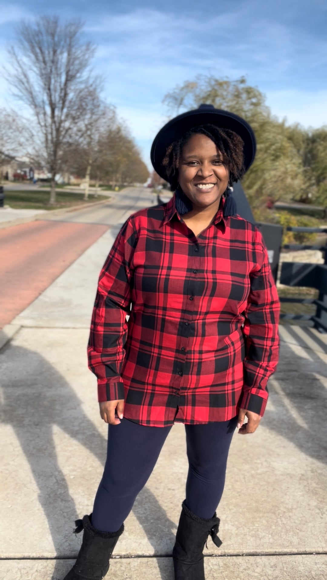 Normalizing Black Girl Excellence Plaid Tunic