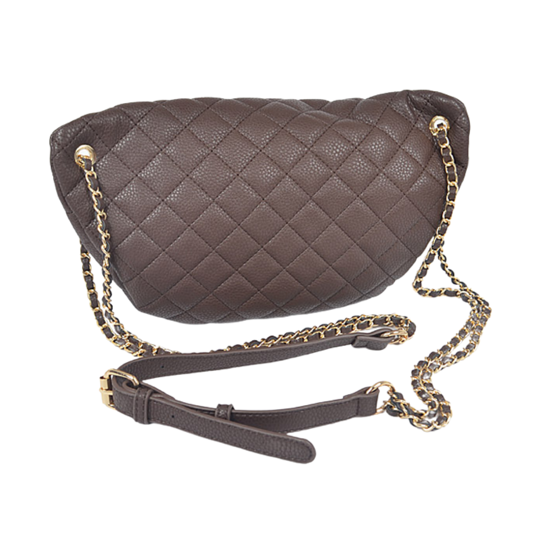 Gold & Pearls Crossbody Bag brown back