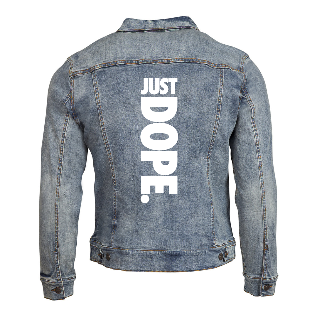 Just Dope Jean Jacket back