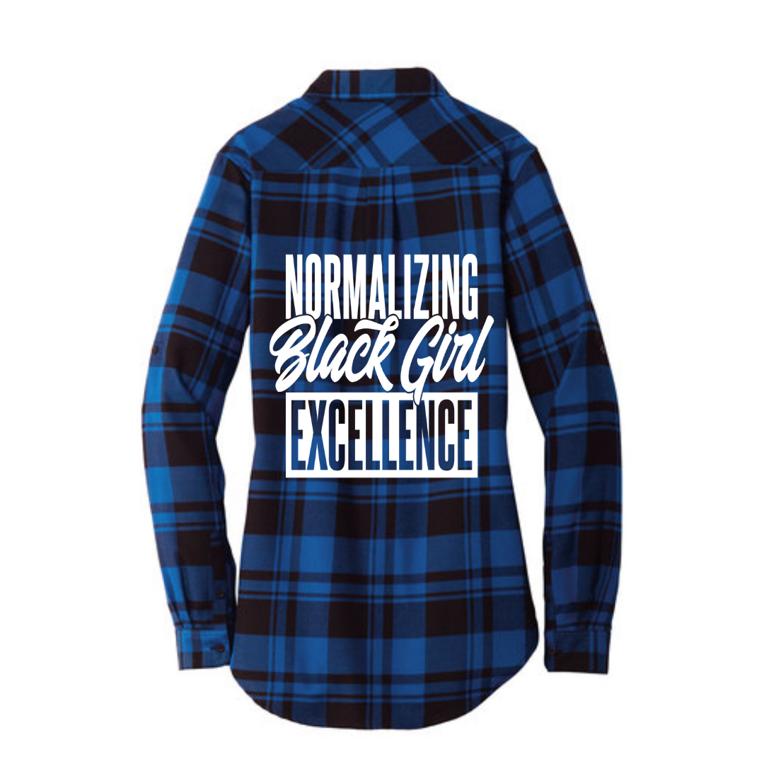 Normalizing Black Girl Excellence Plaid Tunic