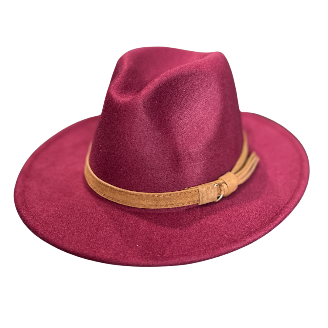 Wine Fedora Hat